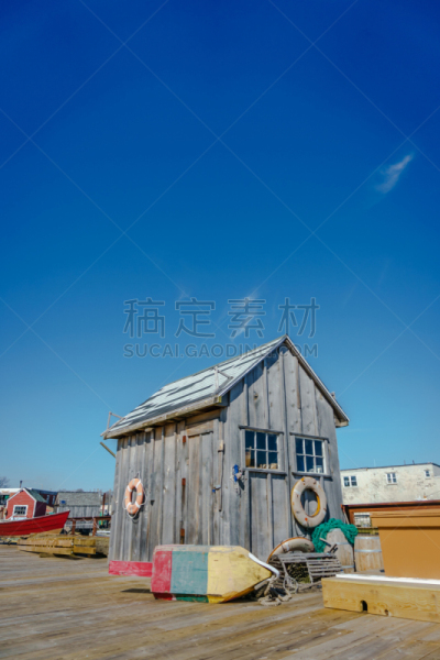 小屋,垂直画幅,天空,浮标,风化的,无人,古老的,户外,复古风格,马萨诸塞