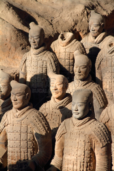 赤土陶器,秦始皇陵景区,西安,明朝风格,陵墓,垂直画幅,古董,艺术,死后的世界