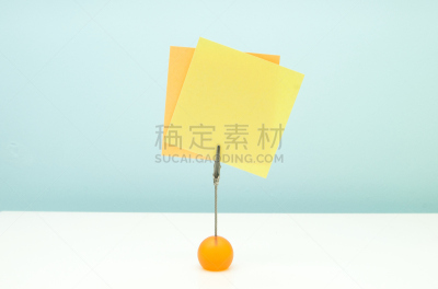空白的,便签,留言板,办公室,留白,办公用品,水平画幅,橙色,消息,图钉