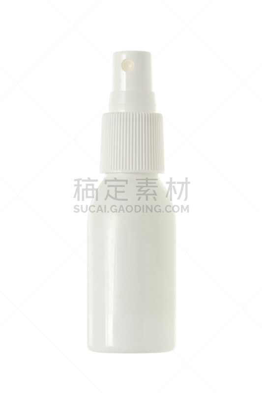 喷雾瓶,白色,背景分离,一个物体,垂直画幅,塑胶,图像,瓶子,无人,包装