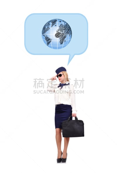 机舱乘务员,梦想,垂直画幅,美,友好运动会,美人,制服,白人,航空业,想法