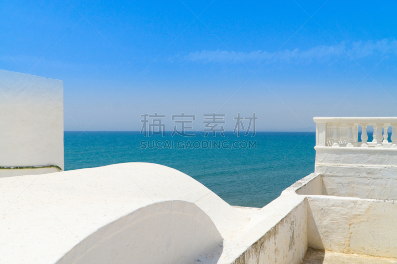 哈马马特,阳台,房屋,地中海,摄像机拍摄角度,麦地那,突尼斯,麦地那区,天空,半岛