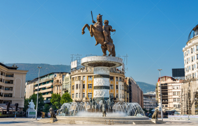 斯科普里,马其顿地区,alexander the great,纪念碑,北马其顿共和国,巴尔干山脉,美茵河,十字形,彼得亚历山大,旅行者