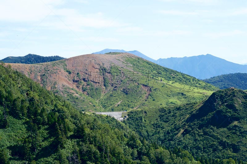 风景,山口,日本,俄亥俄河,美,山之内町,国家公园,水平画幅,长野县,无人