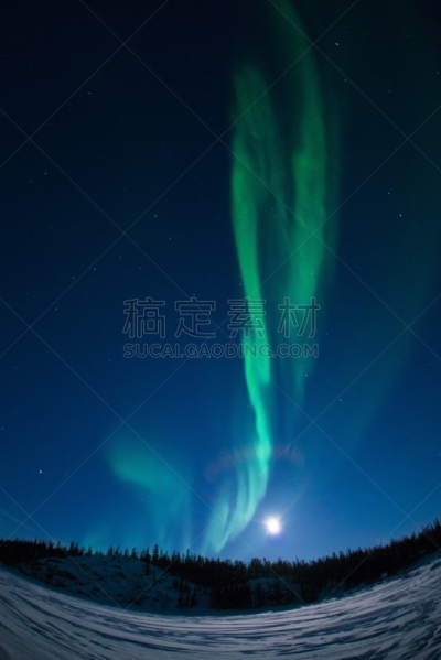 北极光,耶洛奈夫,北半球,磁场,极光,垂直画幅,夜晚,无人,光亮,户外