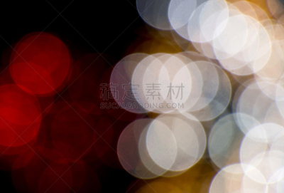 圆形,运动模糊,暗色,复古风格,古典式,圣诞小彩灯,夜晚,白色,黄色,红色