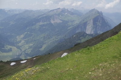 山,布雷根茨,自然,水平画幅,绿色,地形,无人,欧洲,户外,植物