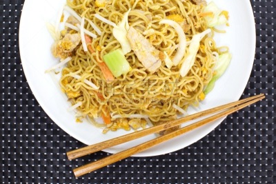 日式炒面,油煎虾面,荞麦面,水平画幅,无人,日本食品,筷子,美味,食品,摄影