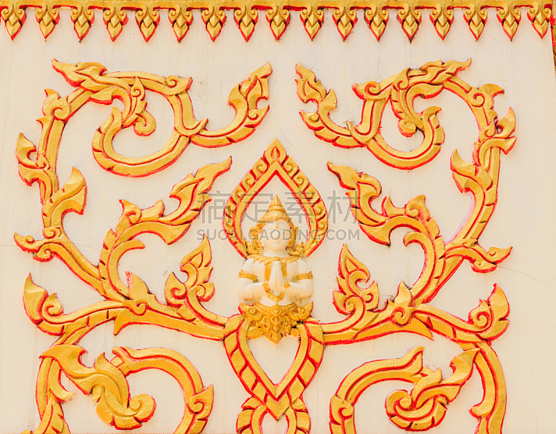 寺庙,雕刻物,大鹏金翅鸟迦楼罗,华丽的,泰国,装饰物,2015年,木制,雕塑,教堂