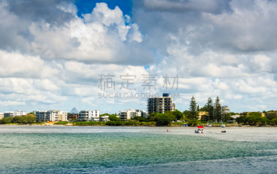 卡伦德拉,海岸线,天空,水平画幅,无人,户外,消失点,海滩,山,城镇