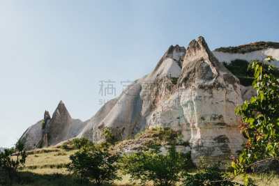 卡帕多奇亚,山,自然,视角,土耳其,一只动物,自然美,天空,早晨,石灰石