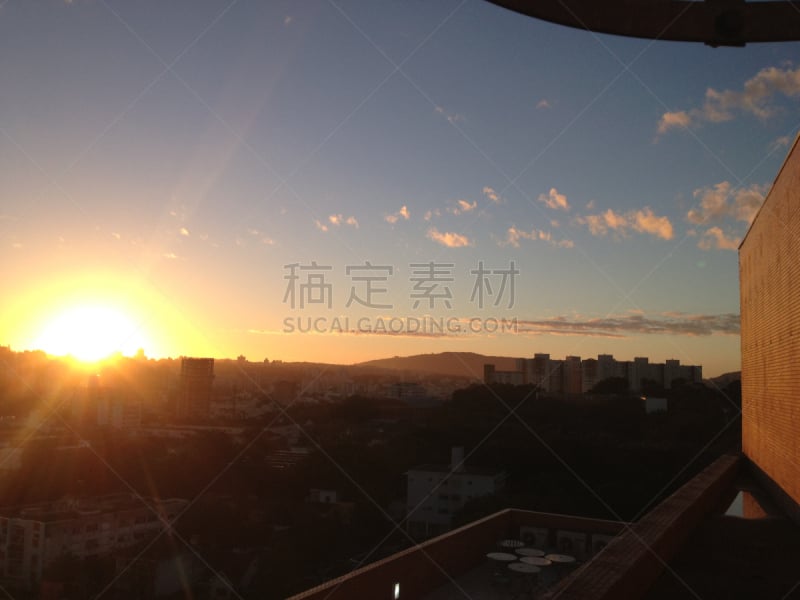 平流层,城市生活,天空,留白,水平画幅,郊区,夜晚,无人,早晨