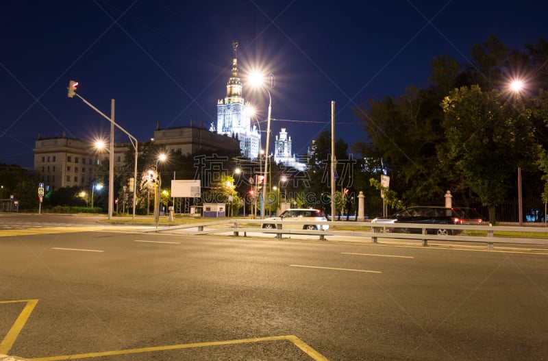 建筑外部,俄罗斯,大学,美因河,州,莫斯科,mikhail lomonosov,外立面,水平画幅,建筑