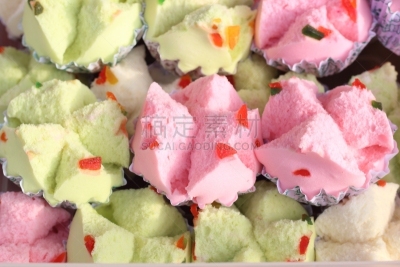 泰国,甜点心,面粉,糖,水平画幅,蛋糕,膳食,纸杯蛋糕,叶子,一个物体