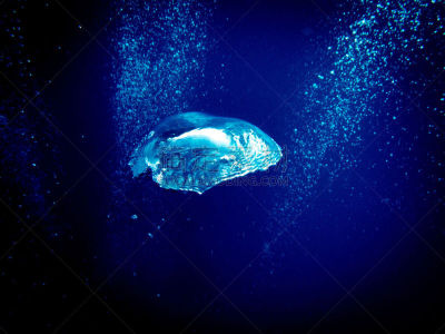 泡泡,抽象,背景,深的,水,美,水平画幅,湿