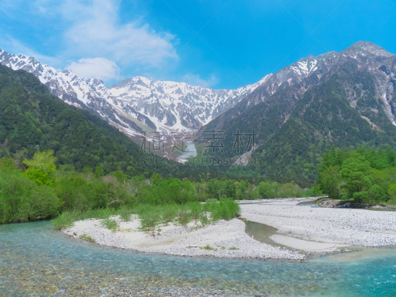 长野县,日本,梓川,松本,飞驒山脉,避暑圣地,天空,美,里山,度假胜地