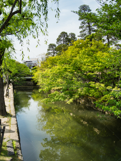 仓敷,看风景,冈山县,日本,数字1,桨叉架船,斑点,仓敷美观地区,旅途,云
