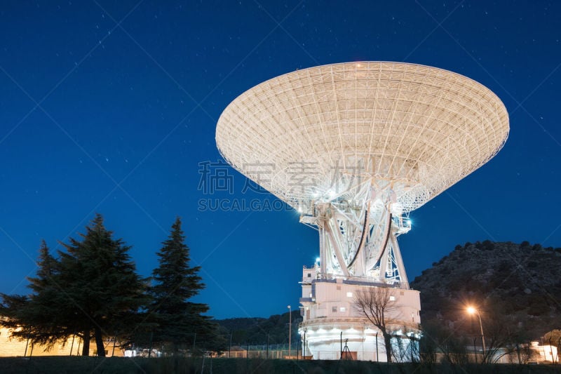 夜晚,复杂性,太空,马德里,天空,实验室,建筑业,白色,卫星天线,技术