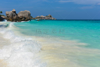 斯米兰群岛,安达曼海,泰国,海滩,鸡尾酒,柯大寨大队,攀牙府,水,天空,水平画幅