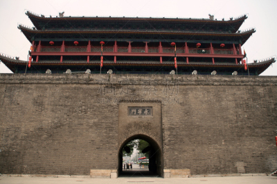 西安,要塞,明朝风格,纪念碑,水平画幅,无人,宫殿,城市,过去,建筑业