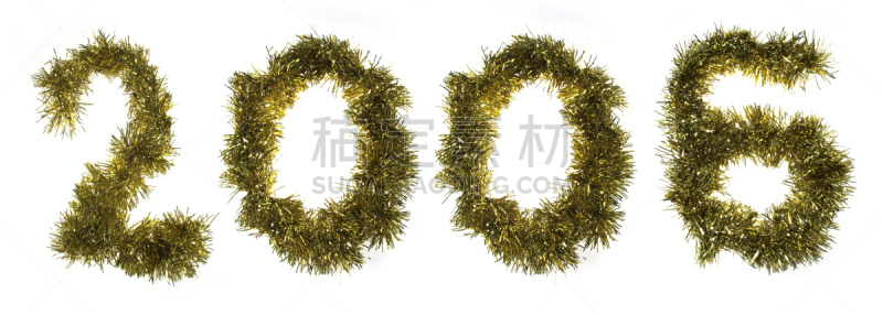 2006年,新的,数字0,水平画幅,无人,新年,全景,日历,两个物体