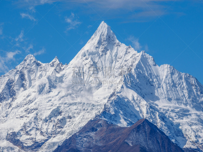 云南省,中国,地形,梅里雪山,布劳甘山,meili山,云南德钦地区,香格里拉县,雪山,山脊