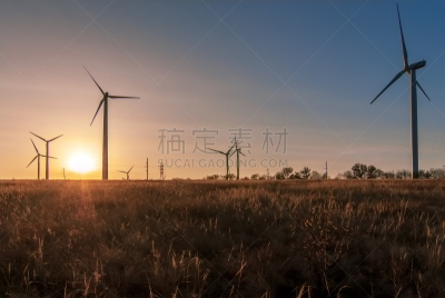风轮机,田地,顿涅茨克,多代家庭,气候,水平画幅,风力,能源,涡轮,工业