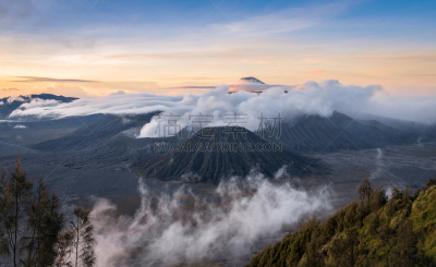 婆罗摩火山,山,滕格尔火山,bromo-tengger-semeru national park,东爪哇,火山,爪哇,火山口,天空,公园