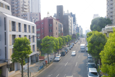 街道,目黒区,品川,家用车,城镇景观,水平画幅,无人,路,日本,城市