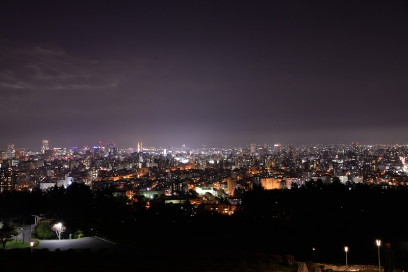 夜晚,札幌,水平画幅,无人,日本,北海道,城市,摄影预览效果