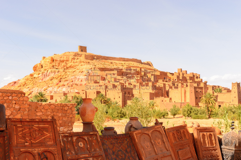 Ait Benhaddou, a fortified city, the former caravan way from Sahara to Marrakech. UNESCO World Heritage, Morocco