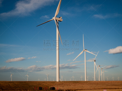 风轮机,农场,水平画幅,风力,涡轮,户外,机器,植物,技术,转