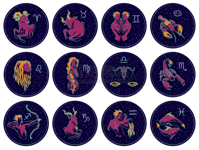 星系,绘画插图,矢量,背景,标志,夜晚,十二宫图,星座,水象星座,风象星座