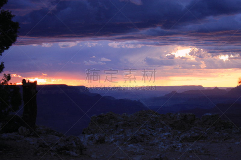 粉色,纳瓦霍县,大峡谷南缘,科罗拉多河,莫哈韦沙漠,红色背景,生态旅游,暴风雨,美国西部,夜晚