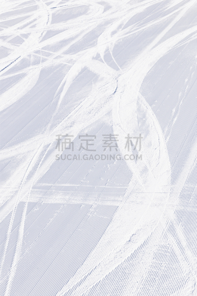 滑雪坡,抽象,滑雪痕,灯芯绒,垂直画幅,休闲活动,高视角,纹理效果,雪,平视角