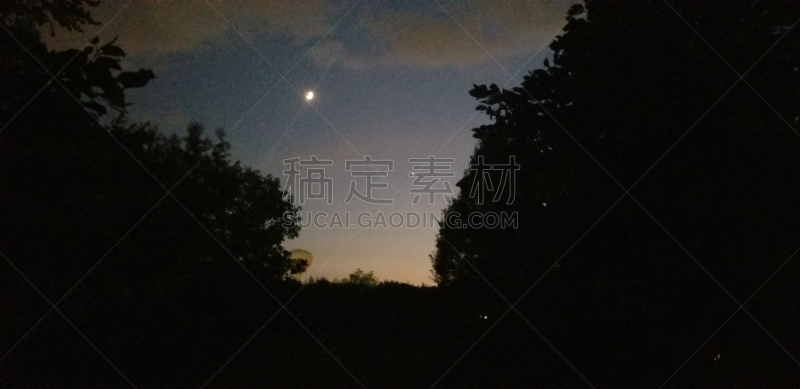 新月形,月亮,行星,美国,水平画幅,夜晚,无人,全景,摄影