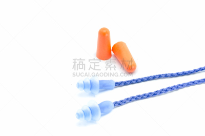 橙色,白色背景,乐器弦,水平画幅,噪声,耳盘,保险箱,工业,保护工作服,私密