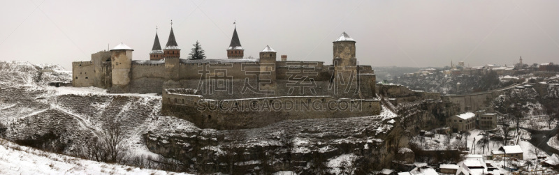 全景,史密森学会,水平画幅,墙,无人,古老的,户外,要塞,过去,都市风景