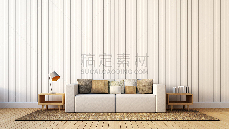 居住区,沙发,生活方式,极简构图,室内,柔和,灯,家具,现代,白色