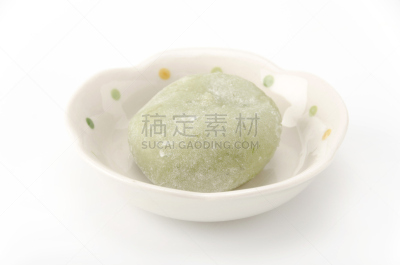艾蒿,年糕,日式草饼,魁蒿,甜豆沙,糯米团,赤豆,日本点心,水平画幅,绿色