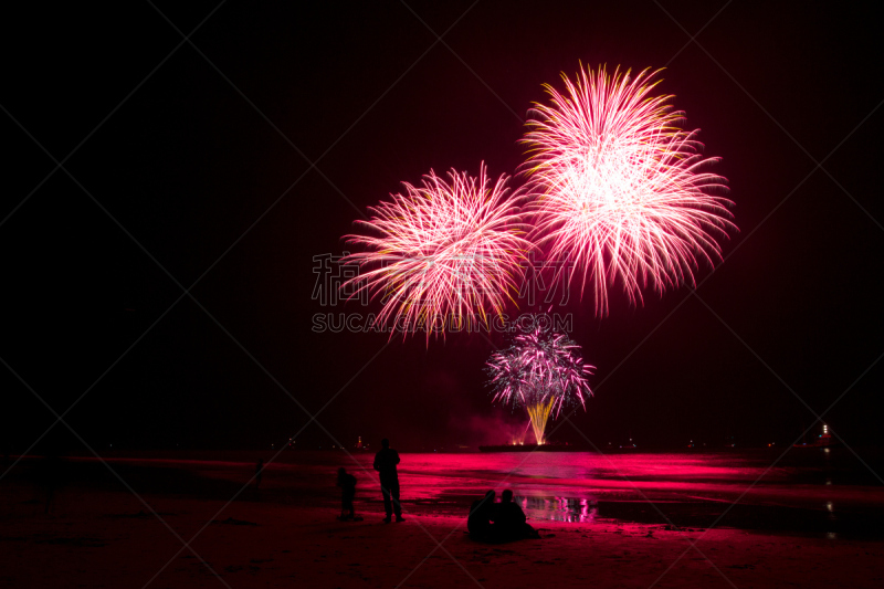 焰火,斯海弗宁恩,水平画幅,美国国庆日,夜晚,新年,周年纪念,黄昏,生日
