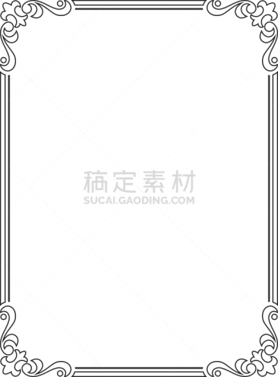 边框,巴洛克风格,黑色,书法,藏书票,装饰镜板,华丽的,线条,部分,背景分离
