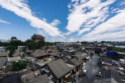 Drum Tower and Hutong in Beijing