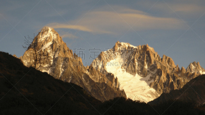 阿让蒂耶尔,勃朗峰,巨大的,二进制码,天空,水平画幅,无人,时间,户外,云景