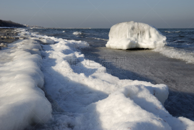 冰,海洋,水,水平画幅,雪,无人,户外,德国北海地区,波罗的海,白色