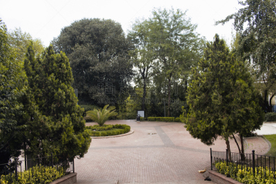View of public park called 'Sanatcilar Parki' in in Nisantasi /