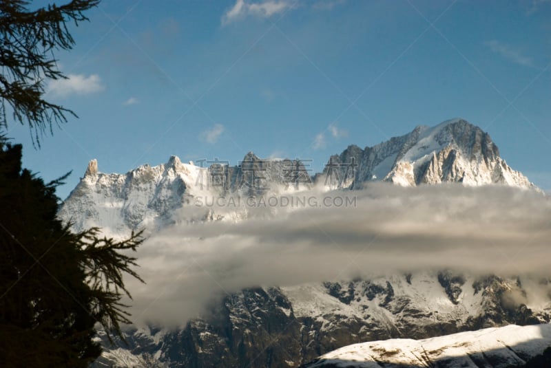 大汝拉峰,伊利诺斯州,奥斯塔山谷,自然,天空,水平画幅,地形,雪,无人,户外