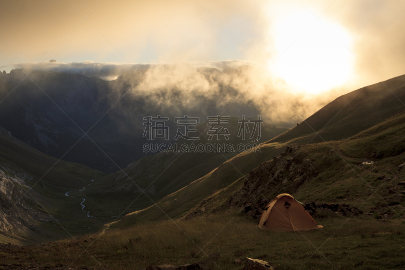 宝丽丝山脉,山,ordesa national park,韦斯卡,地球女神,灵性,水平画幅,无人,夏天,户外