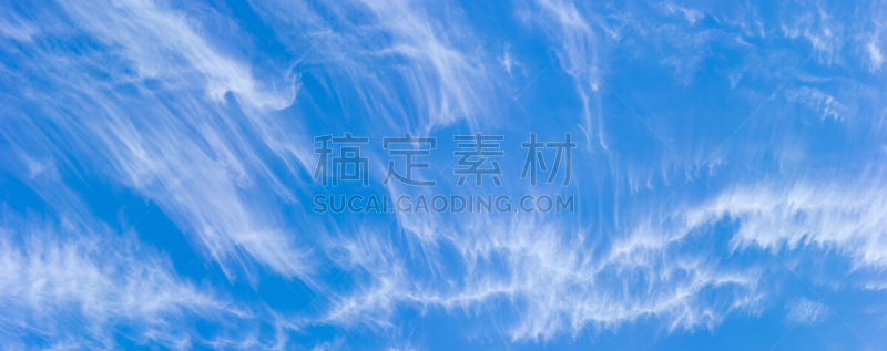 卷云,天空,全景,丝状的,乳突,层云,风,水平画幅,人的嘴,夏天