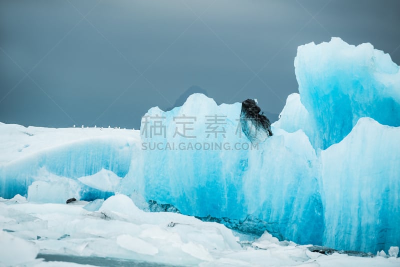 冰岛国,蓝色,泻湖,南,巨大的,冰山,杰古沙龙冰川湖,冰河,瓦特纳冰原,冰川